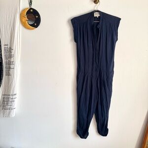 SEA New York Gauze Cotton Jumpsuit Indigo 2